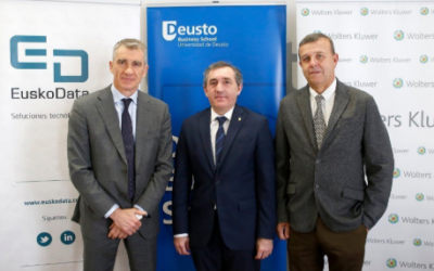 Acuerdo de colaboración de Euskodata y Wolters Kluwer con Deusto