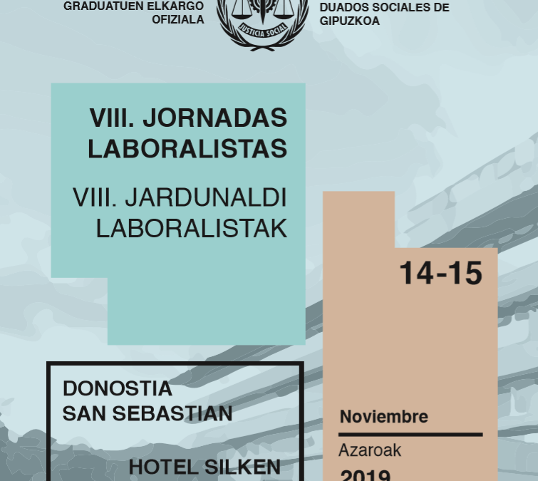 VIII Jornadas Laboralistas: 14 y 15 de Noviembre