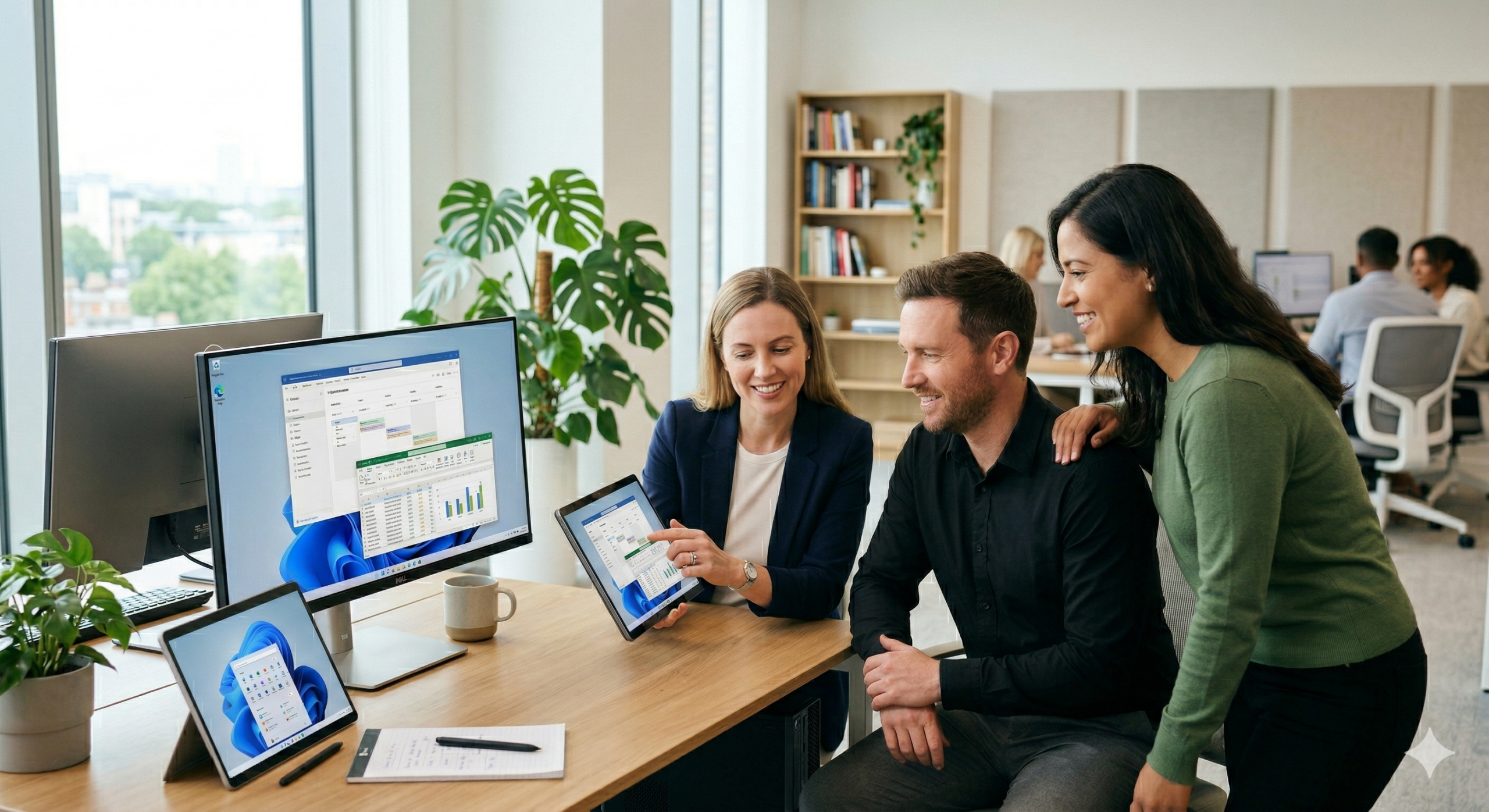 Equipo de trabajo gestionando la conciliación y los turnos para organizar festivos Semana Santa RRHH de forma colaborativa.